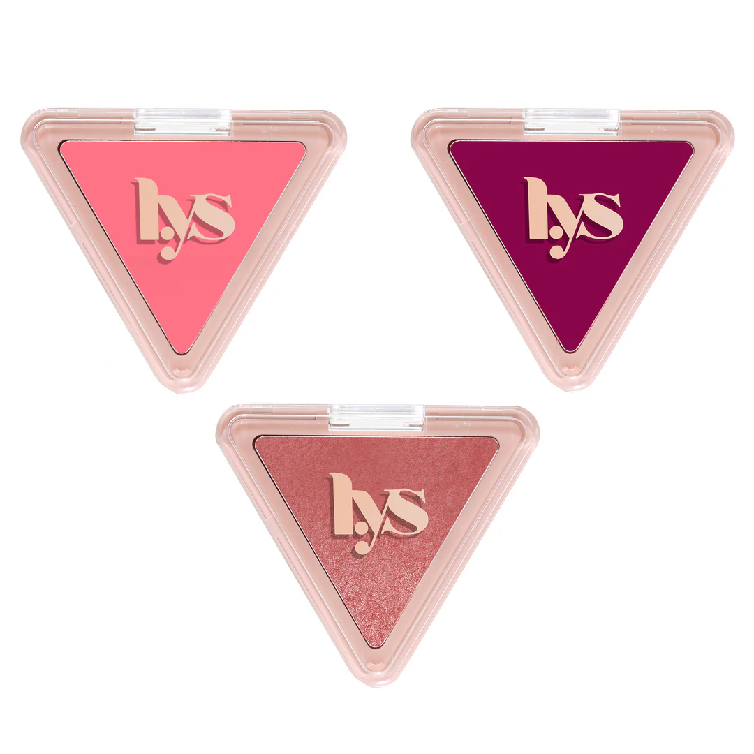  LYS BEAUTY  Higher Standard 3pc Satin Matte Cream  Blush Set