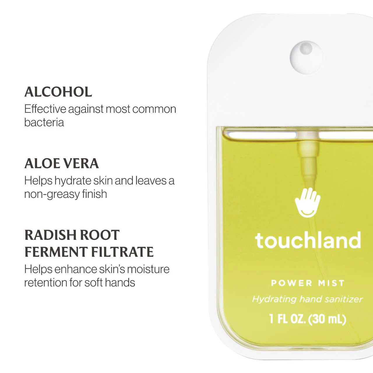 TOUCHLAND  Power Mist Hydrating Hand Sanitizer Vanilla Blossom