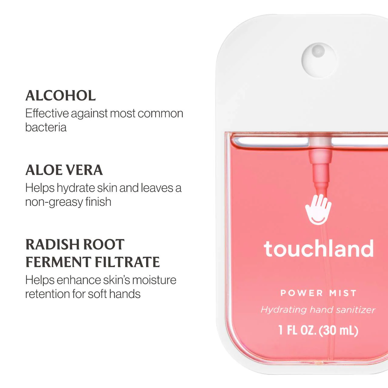 TOUCHLAND  Power Mist Hydrating Hand Sanitizer Wild Watermelon