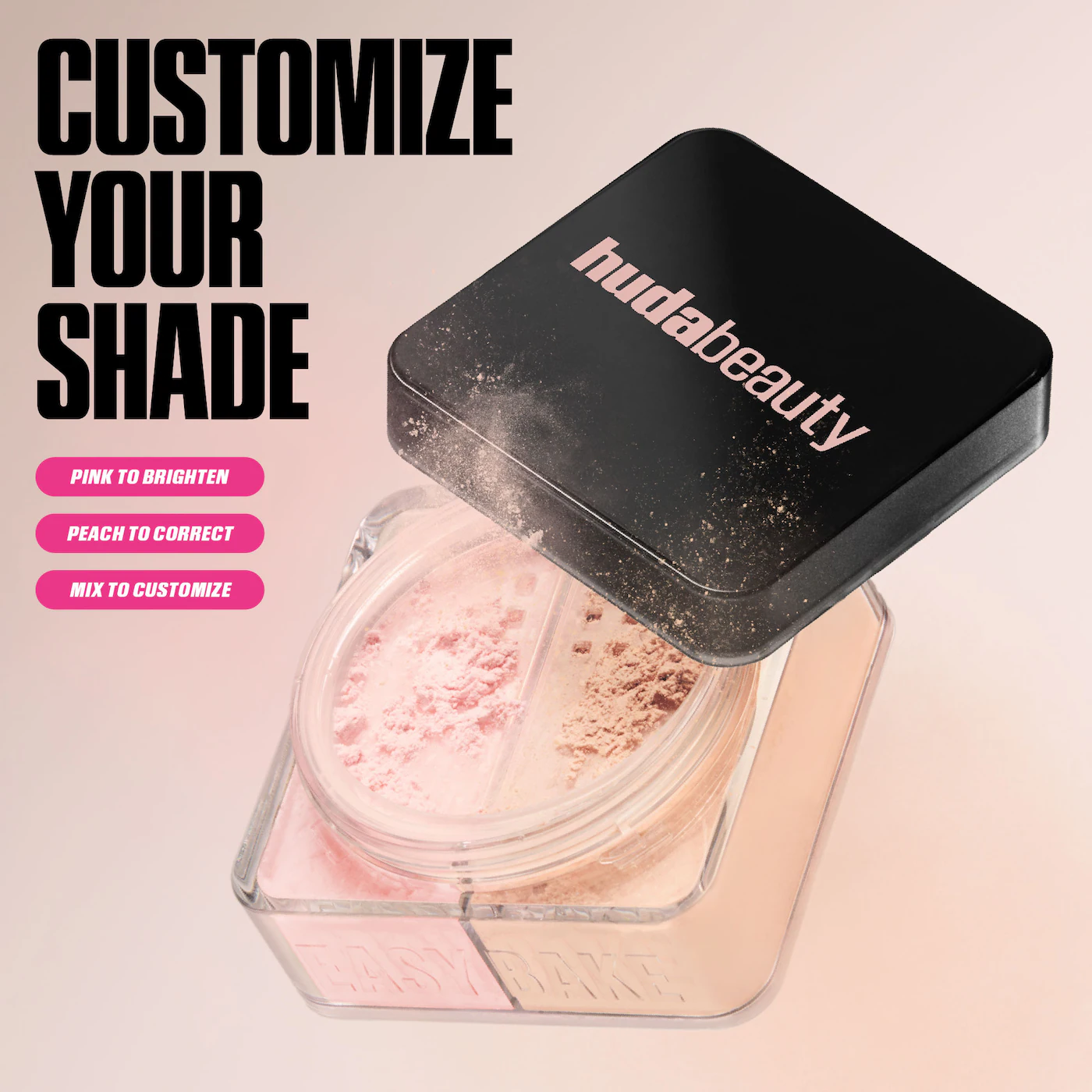  HUDA BEAUTY Easy Bake Loose Baking & Setting Powder Cherry Peach