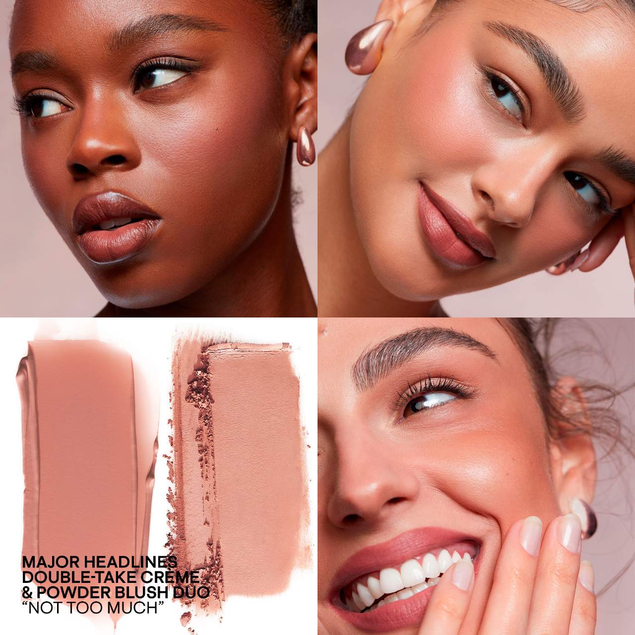  PATRICK TA Major Headlines Double  Take Creme & Powder Blush Duo Not Too Much