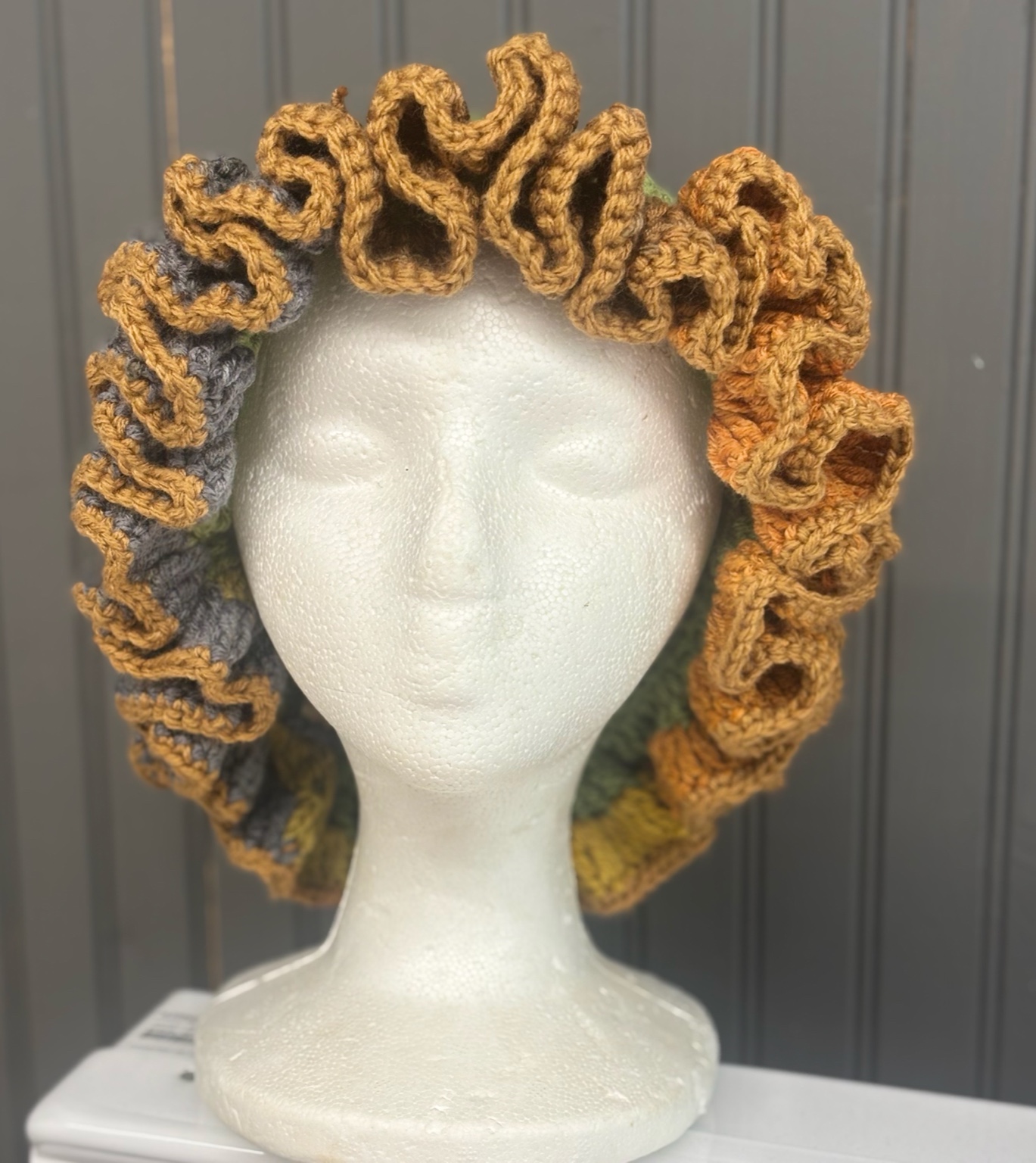 Crochet Ruffle Hat – Adult (Handmade)