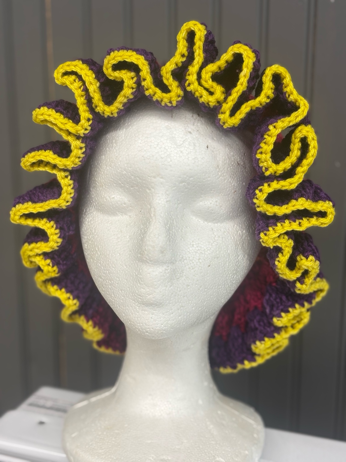Crochet Ruffle Hat – Adult (Handmade)