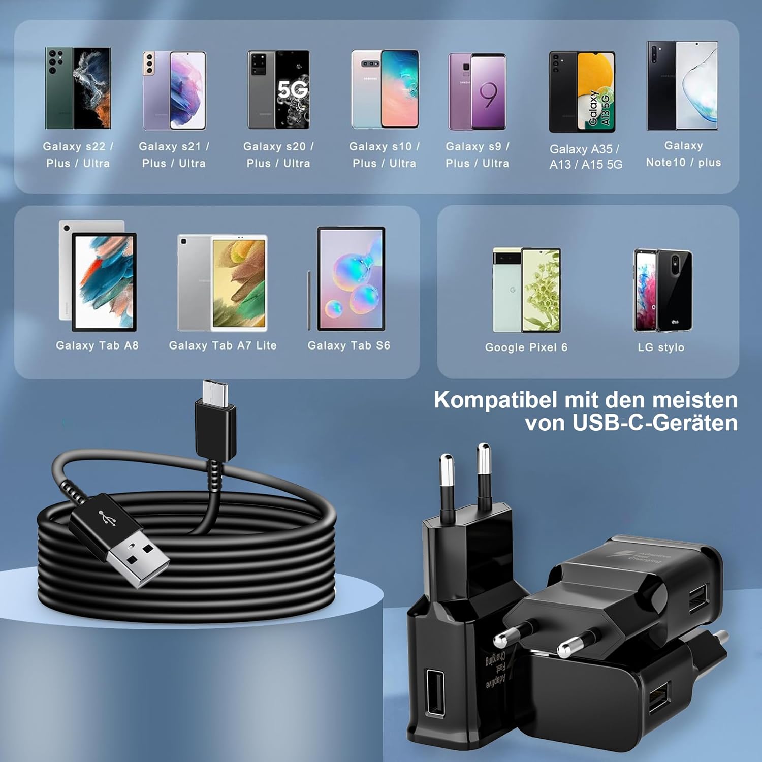 chargeur rapide original pour Samsung Galaxy S10