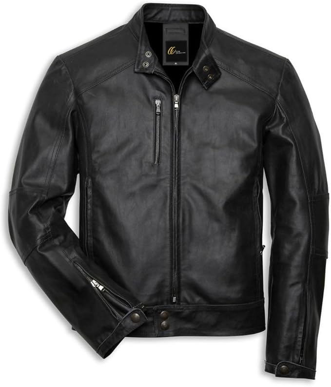 Black Leather Motorcycle Jacket
