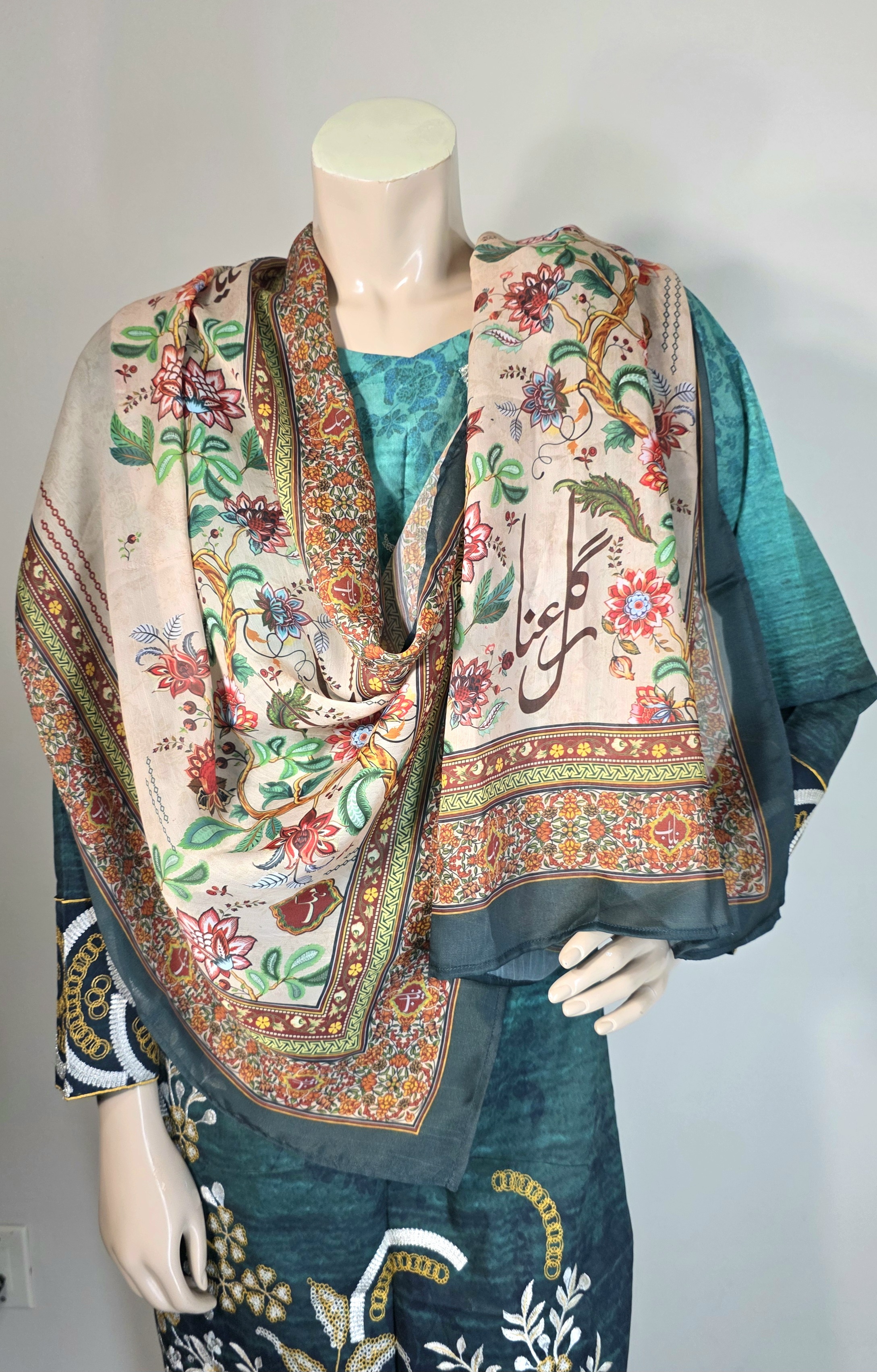 Gulbahar – Floral Garden Scarf