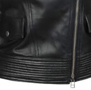 Asymmetrical Biker Quilted Leather Jacket - KL28