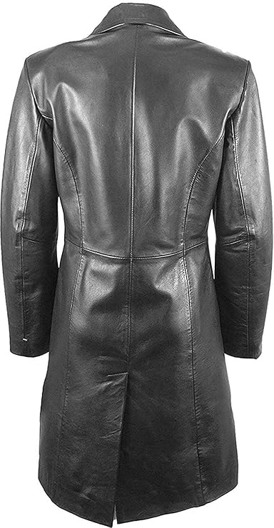 Long Body Genuine Lambskin Leather Coat - KL14
