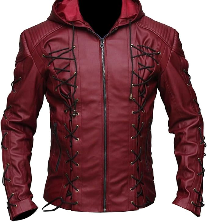 Laced Quilted Leather Jacket