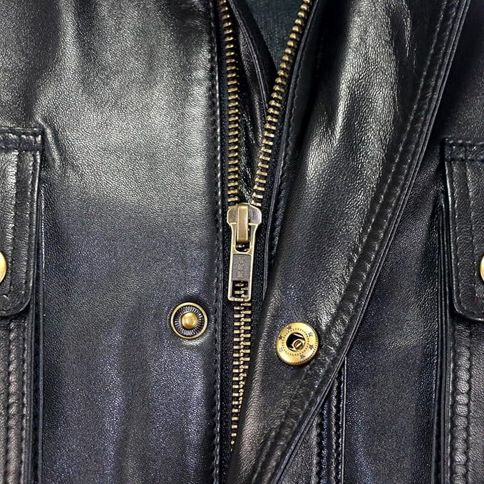Vintage Leather Motorcycle Jacket