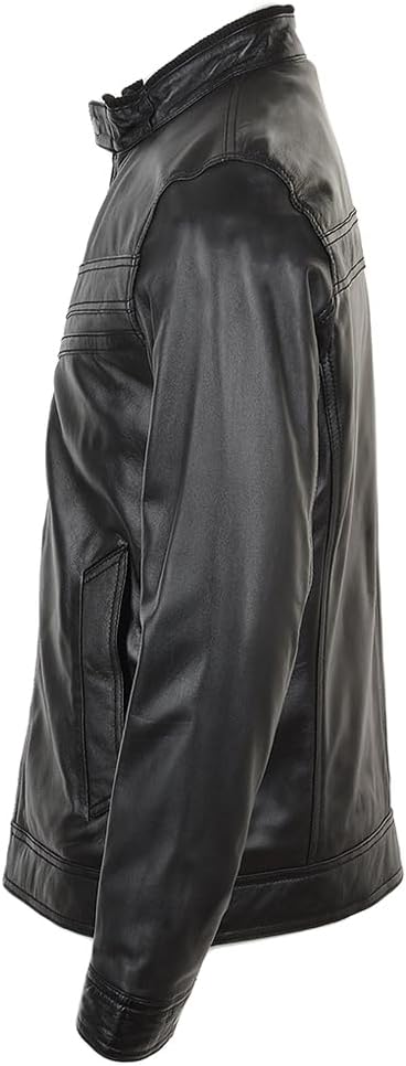 Leather Zip-Up Jacket
