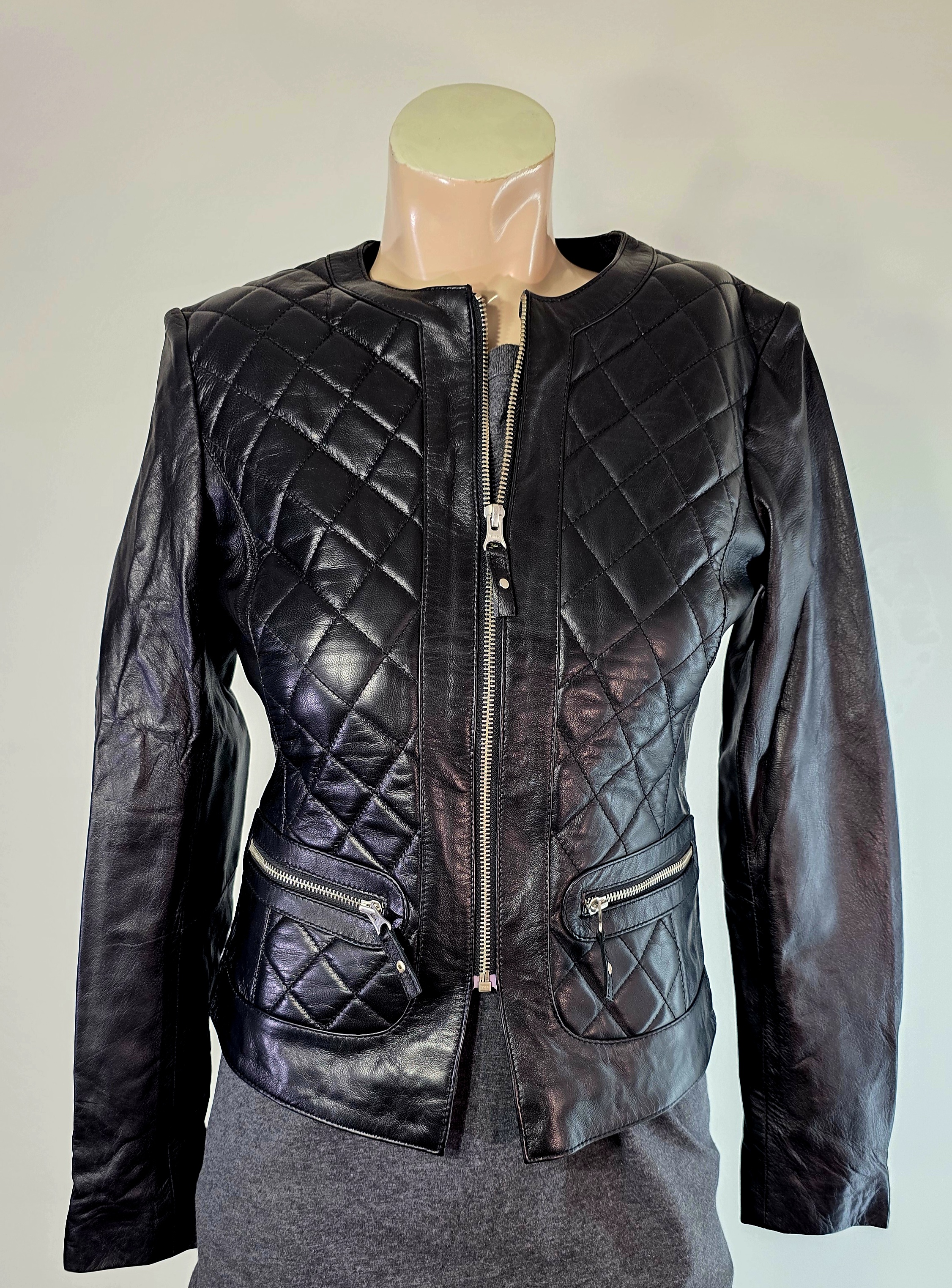 Quilted Leather Jacket - KL1