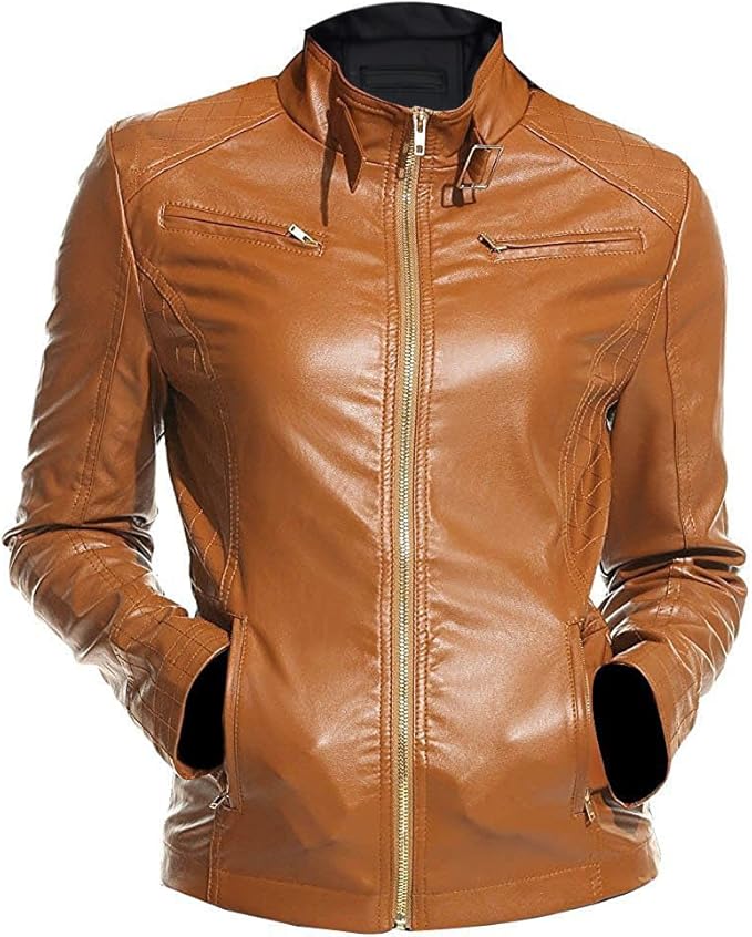 Genuine Leather Biker Jacket - KL11