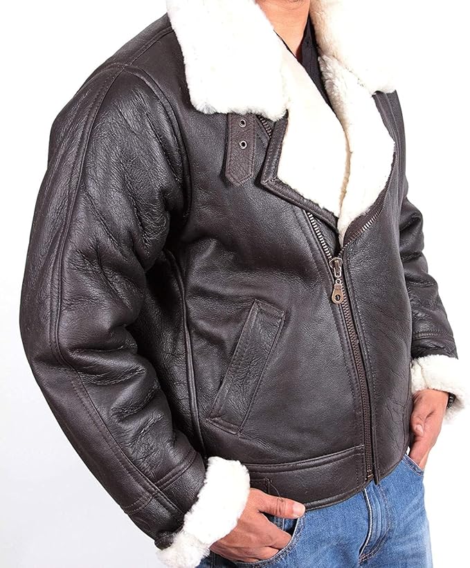 Leather Jacket with Fur Lining