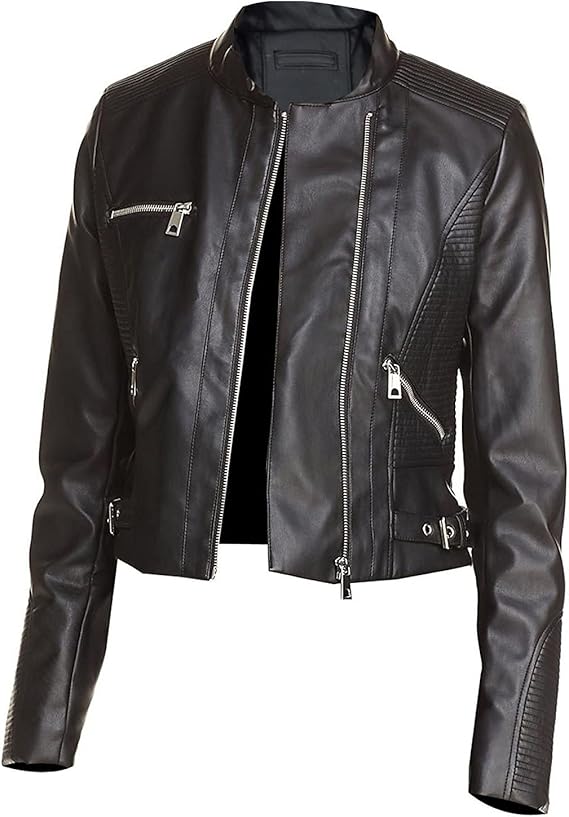 Leather Biker Jacket - KL9