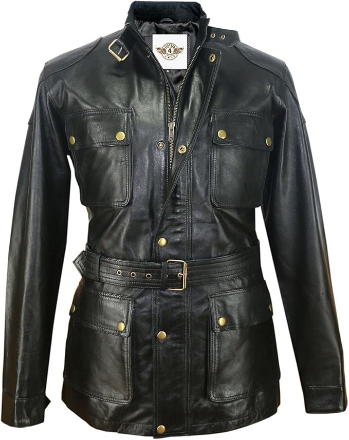 Vintage Leather Motorcycle Jacket