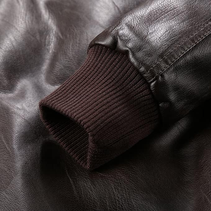 Leather Jacket with Zip Front