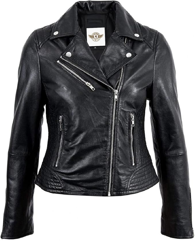 Genuine Lambskin Black Leather Jacket - KL33