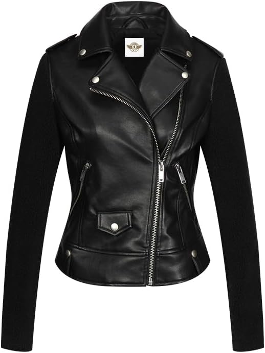Slim Fit Solid Jacket with Wool Sleeves - KL30