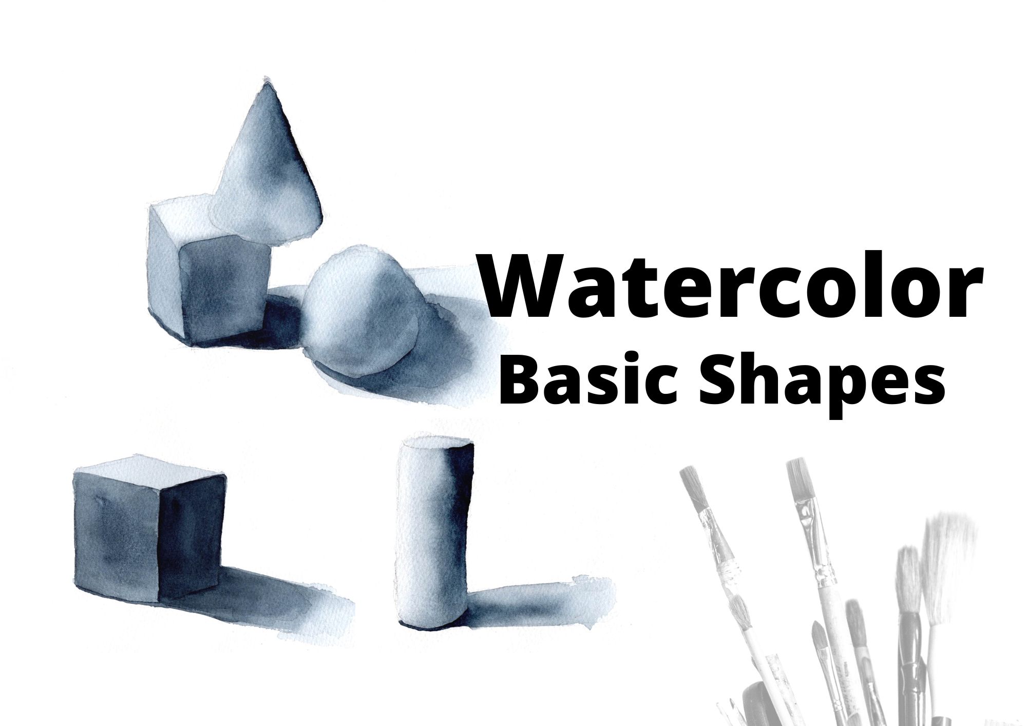 Watercolor Basic Shapes