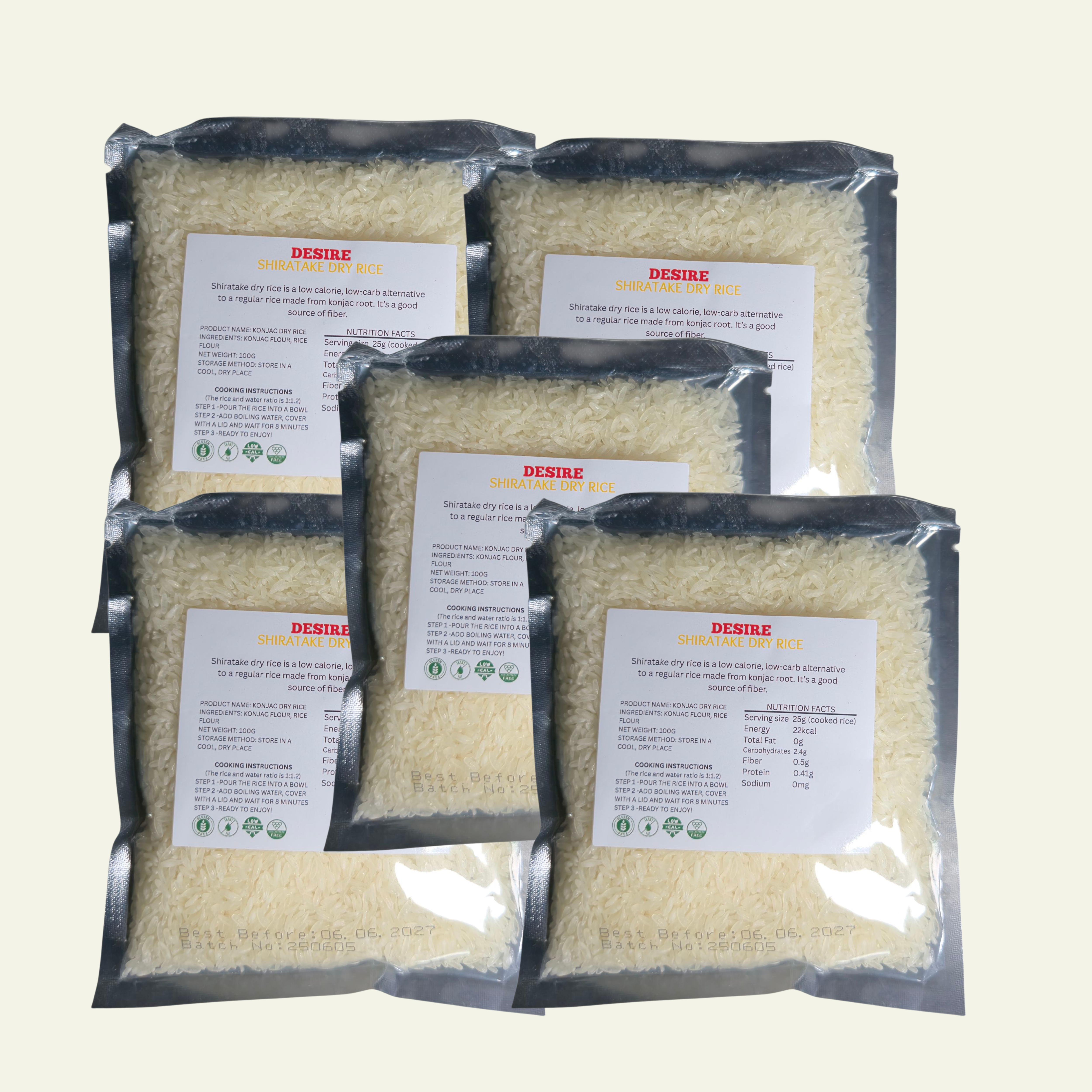 500 GRAMS SHIRATAKE DRY RICE