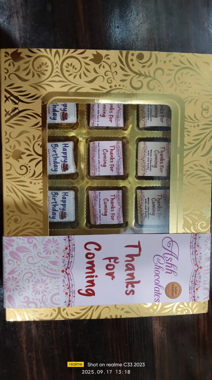 Ashuh Chocolates Premium White Oreo Chocolate