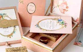 Wedding cards with boxes