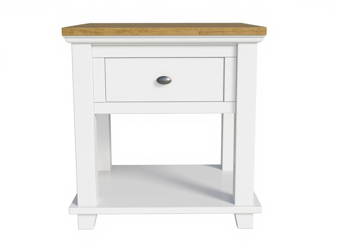 Wooden bedside table