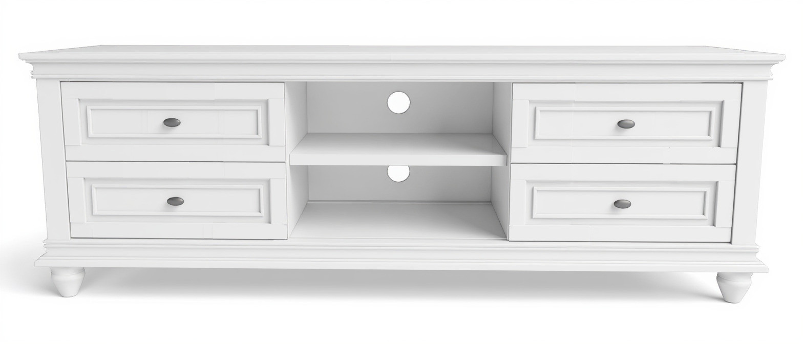 White Wooden TV Stand
