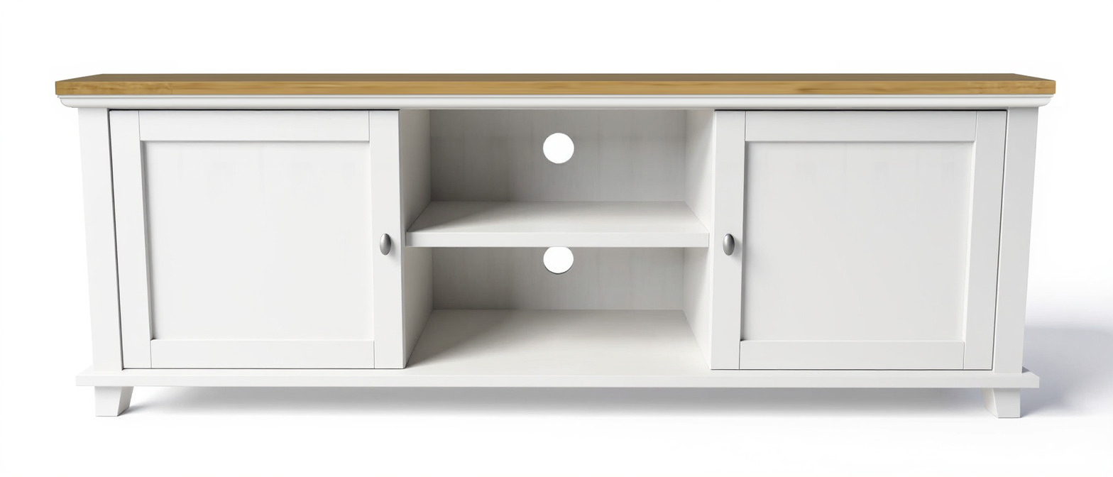 White Wooden TV Stand