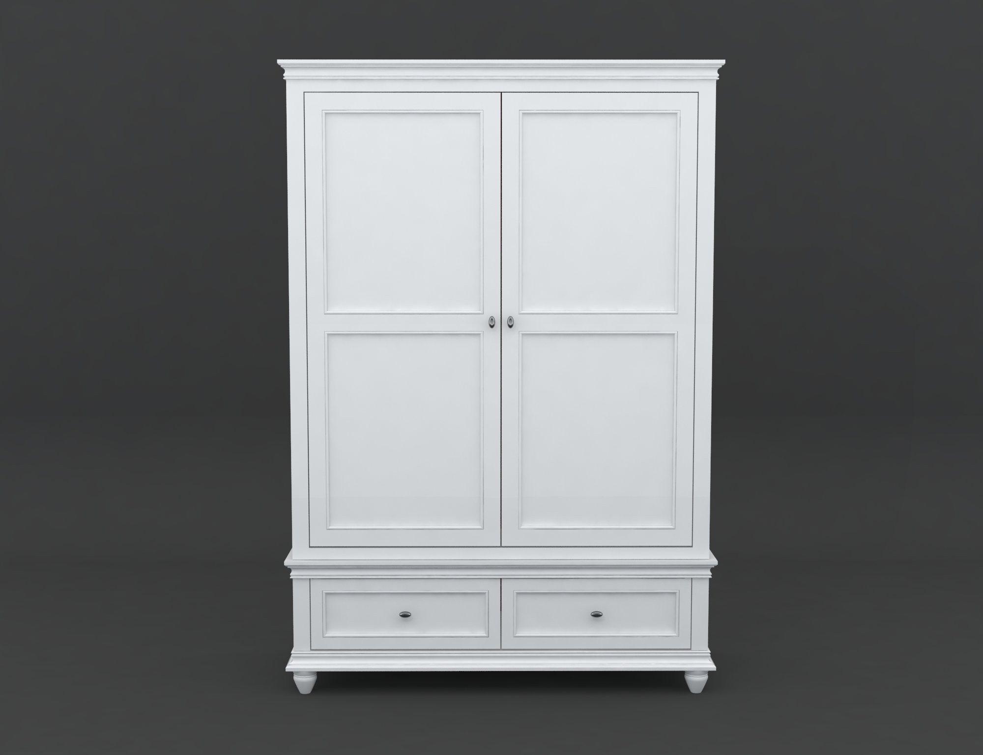 White Wooden Wardrobe
