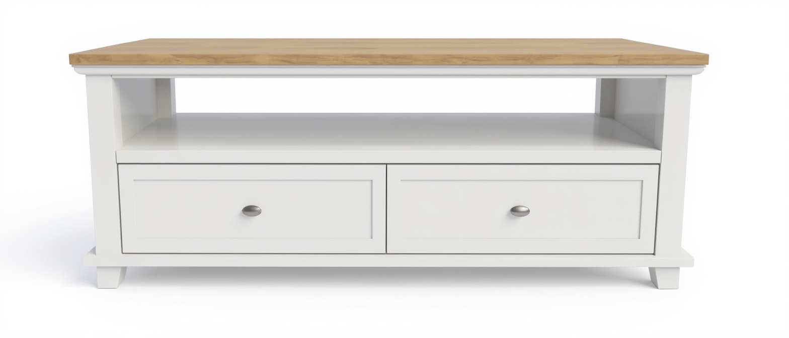 Modern White TV Stand