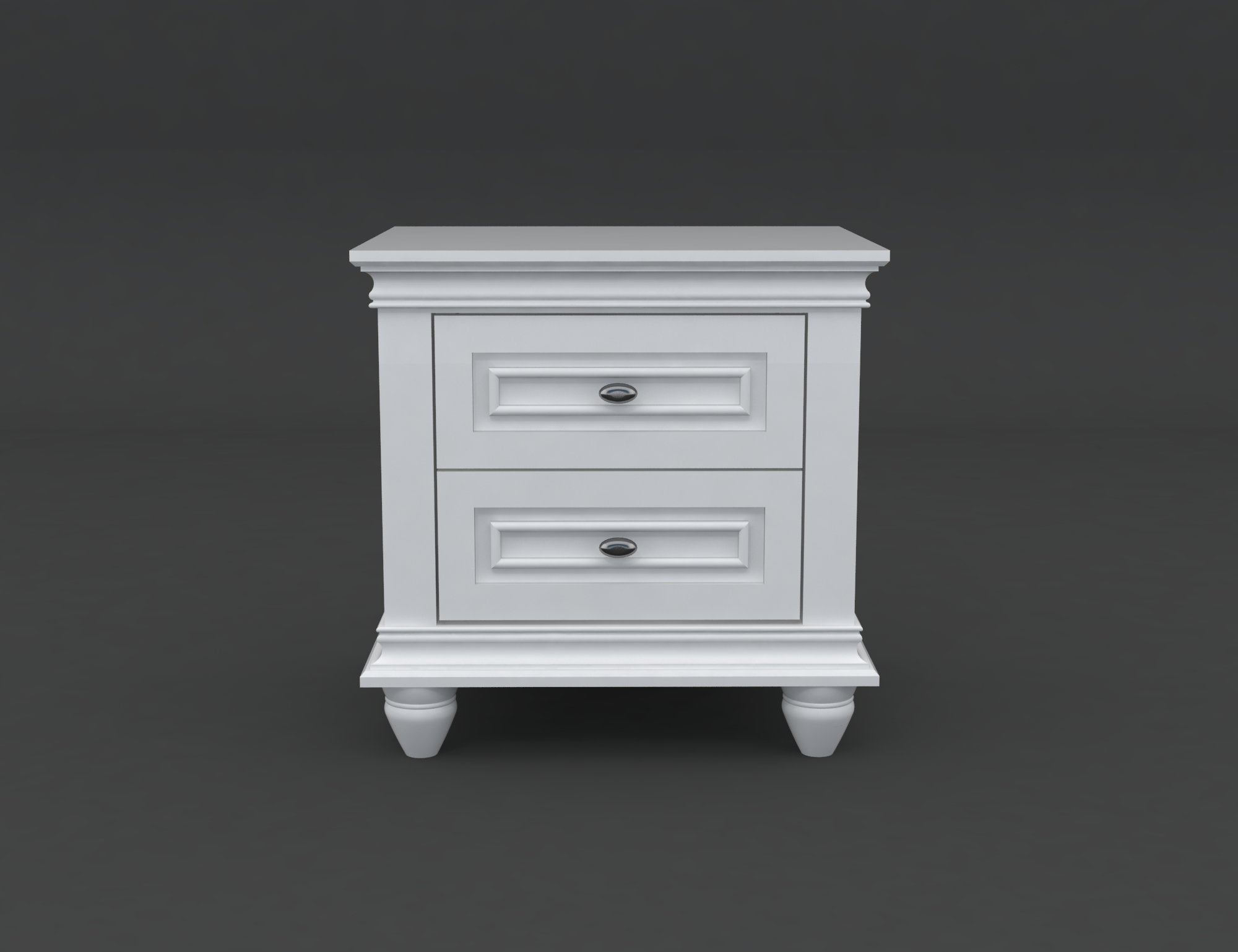 White Wooden Nightstand