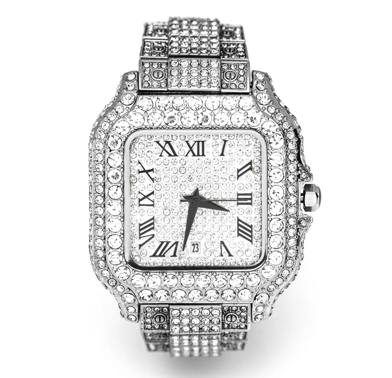 Luxury Diamond-Encrusted Watch