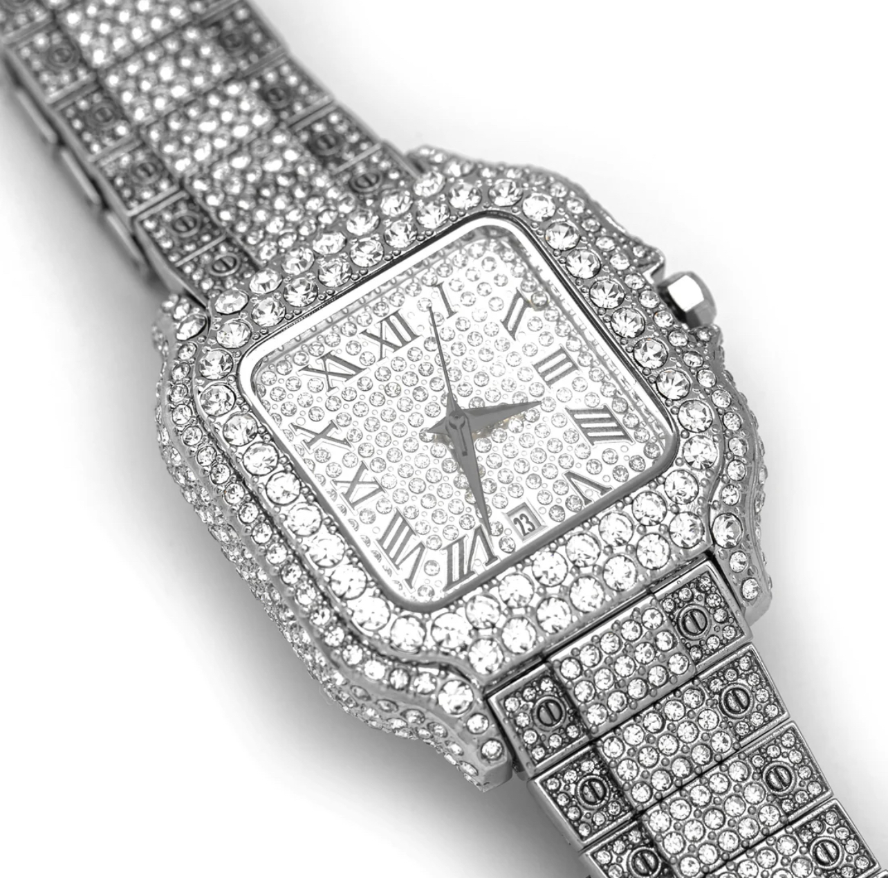 Luxury Diamond-Encrusted Watch