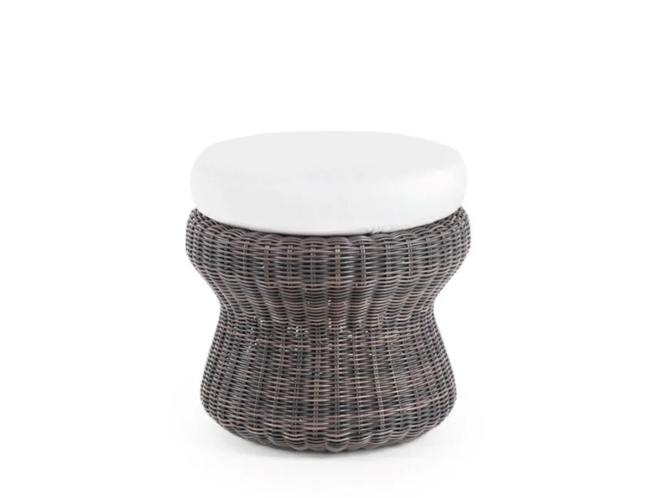 Wicker Ottoman Stool