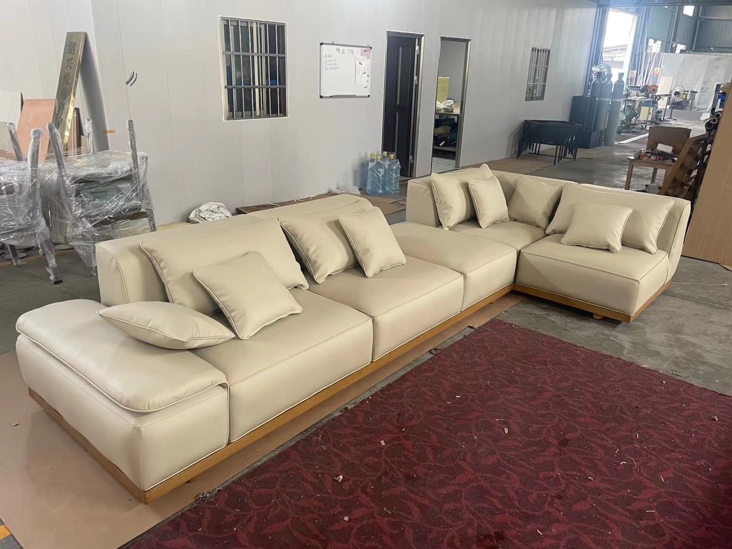 Modern Beige Sectional Sofa