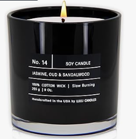 Jasmine, Oud & Sandalwood Soy Candle
