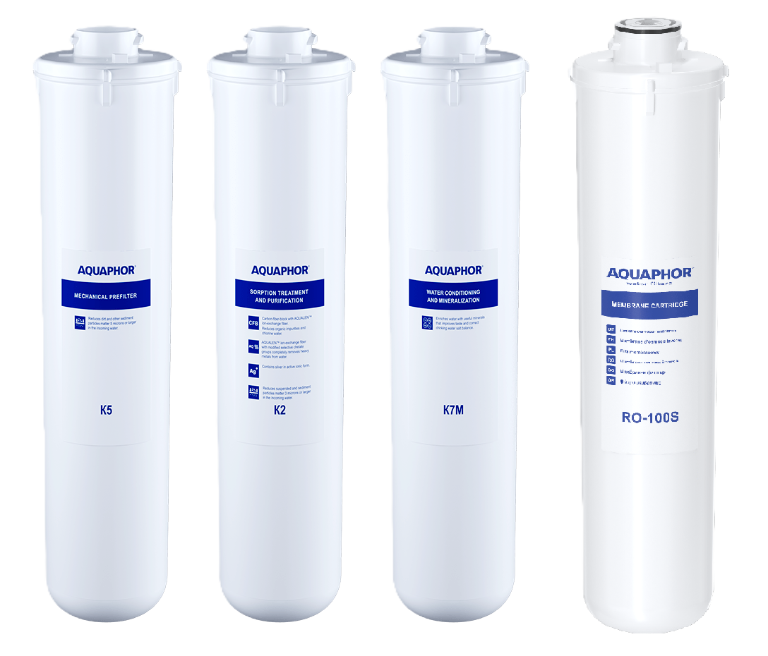 Vandens filtrų kasetės Aquaphor rinkinys RO102S, RO202S
