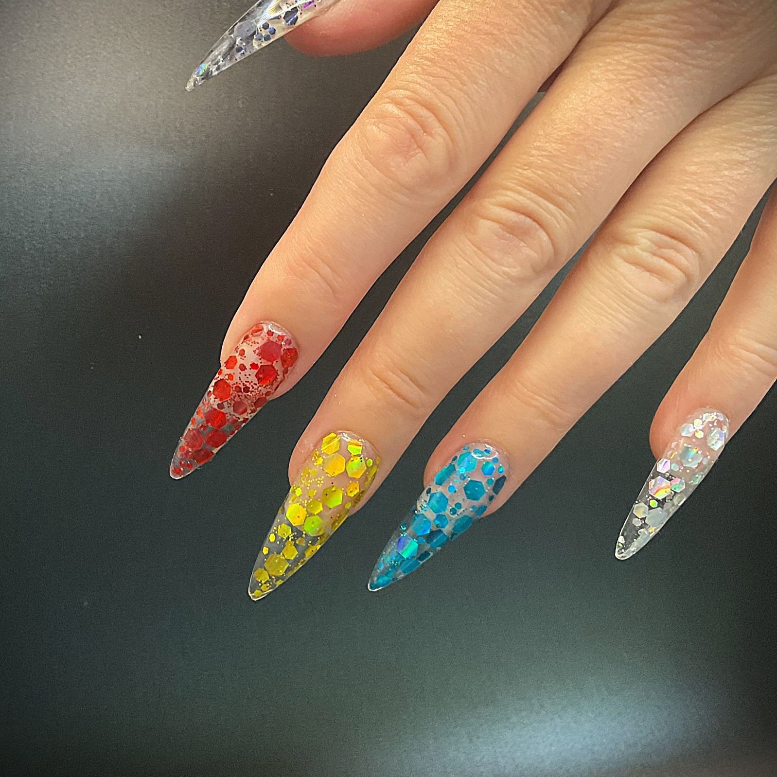 Monomer Inlays - Stiletto Long