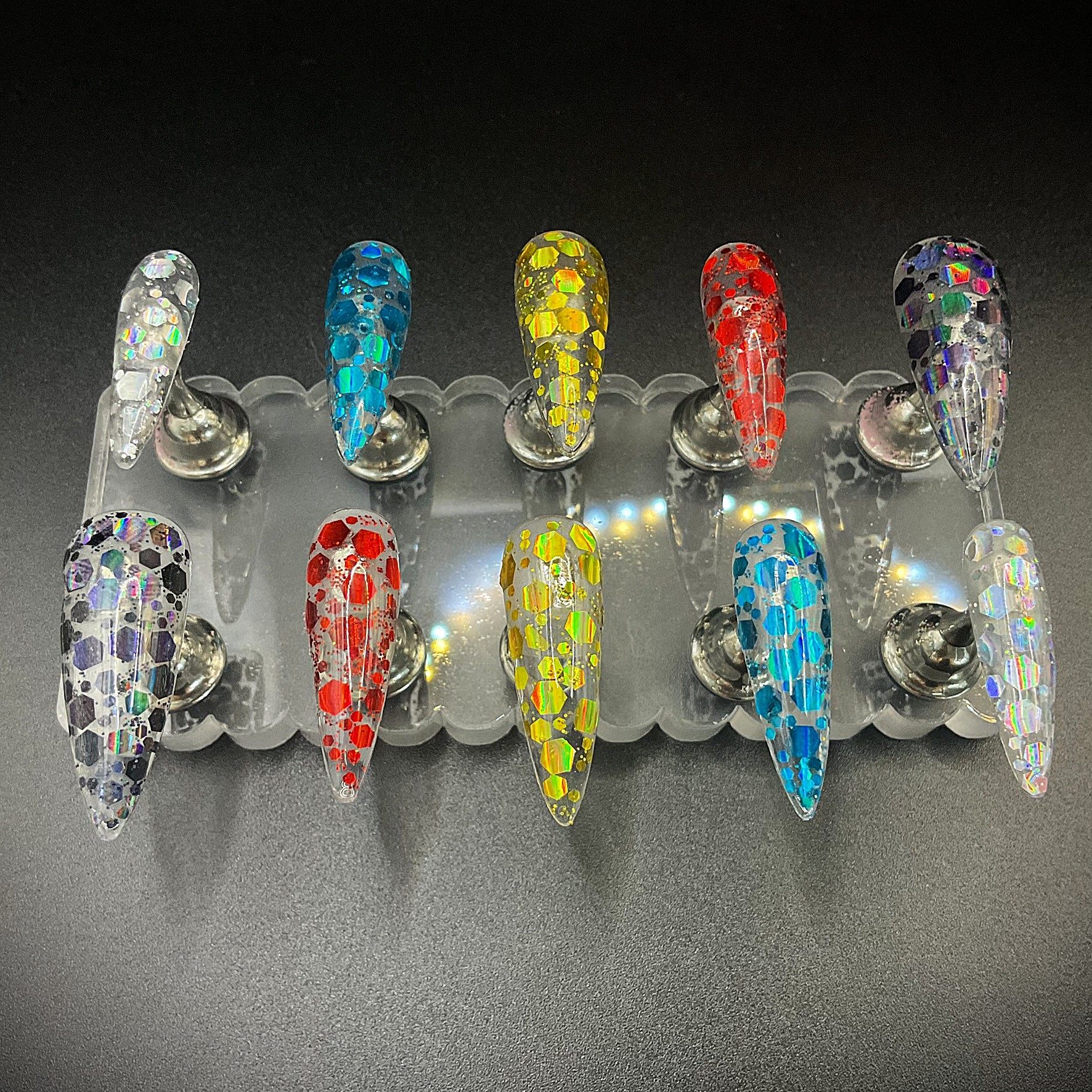 Monomer Inlays - Stiletto Long