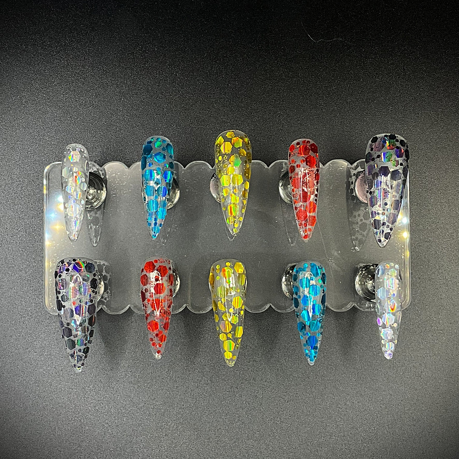 Monomer Inlays - Stiletto Long