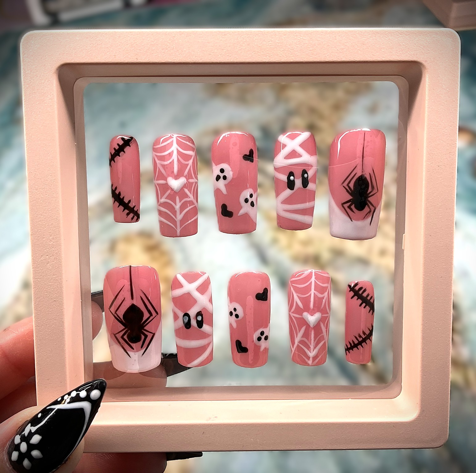 Pink Halloween - Square Medium
