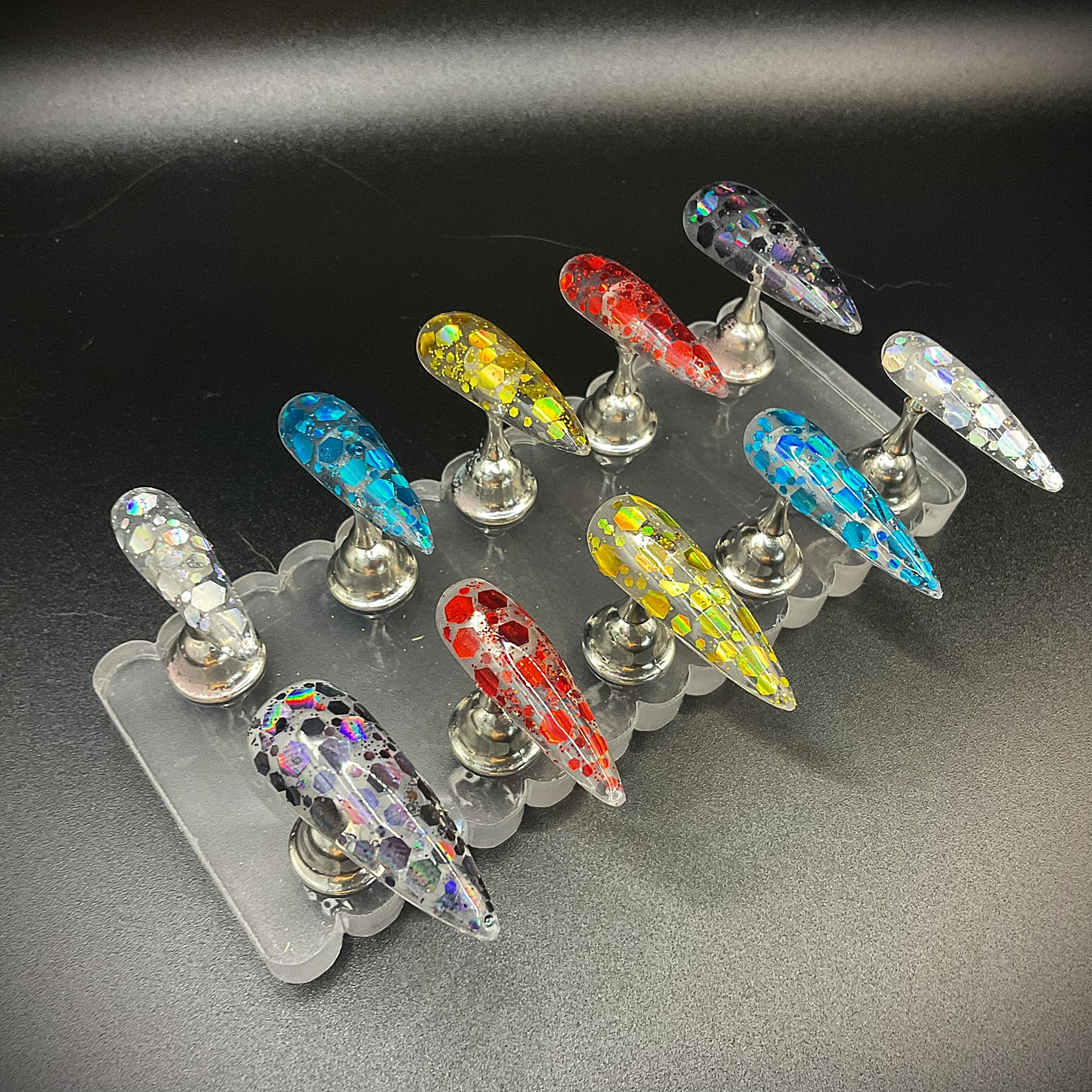 Monomer Inlays - Stiletto Long