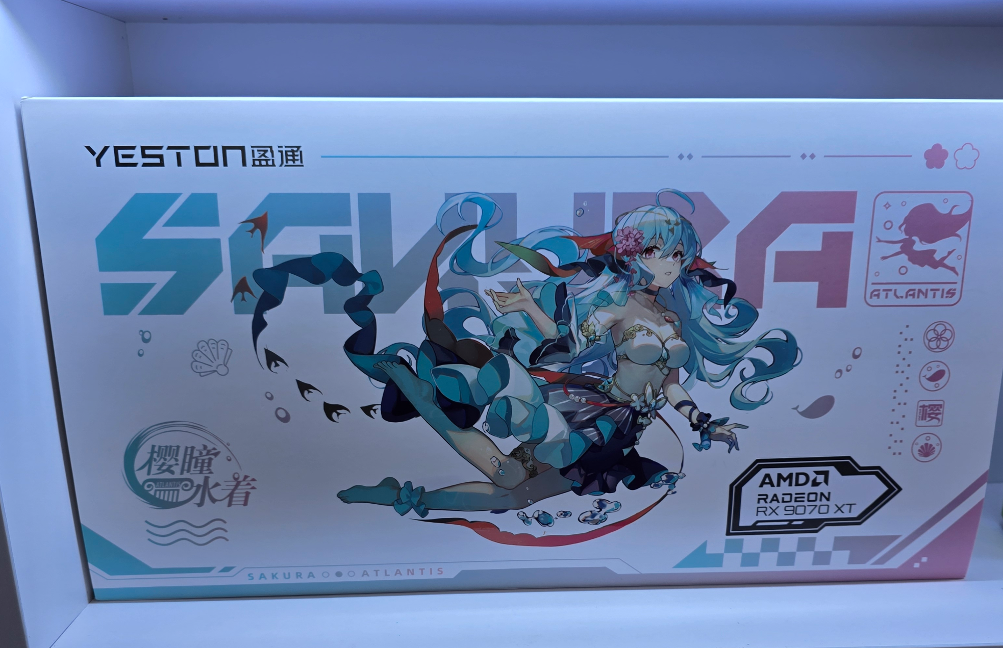 盈通AMD RX9070XT/GRE 16GD樱瞳水着