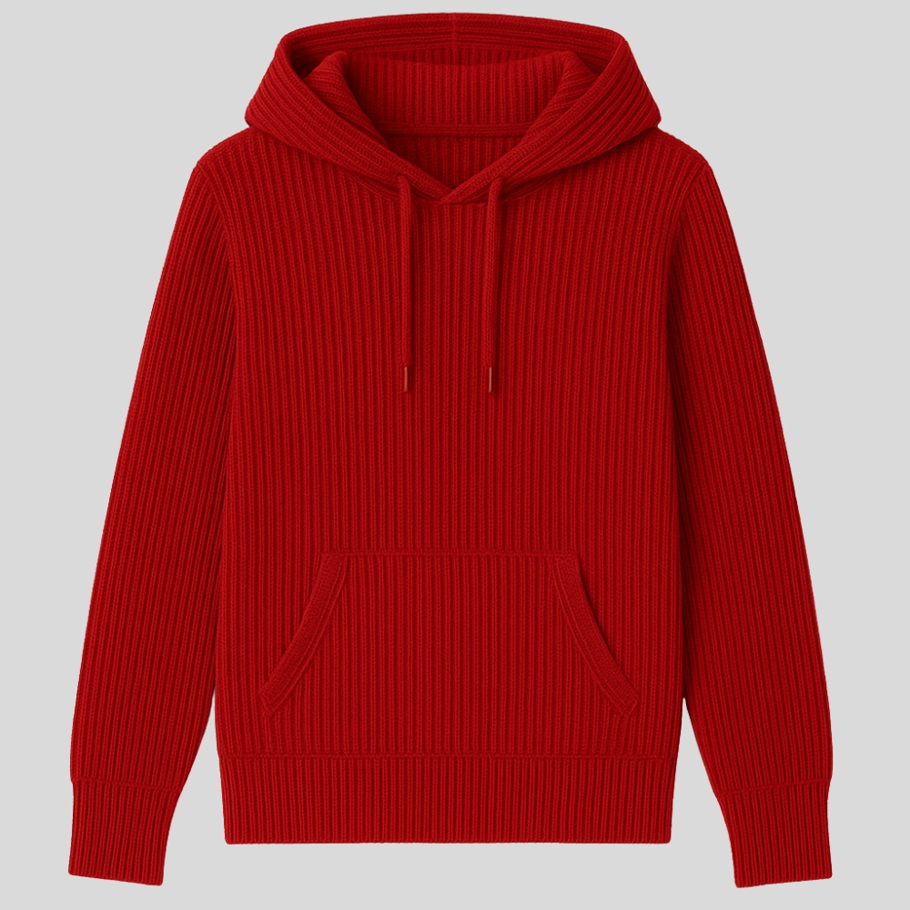 Ribbed hoodie