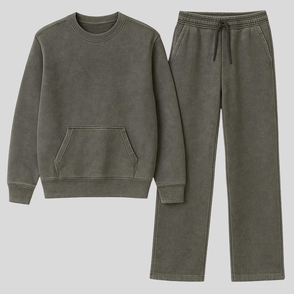 Casual Sweatshirt and Pants Set