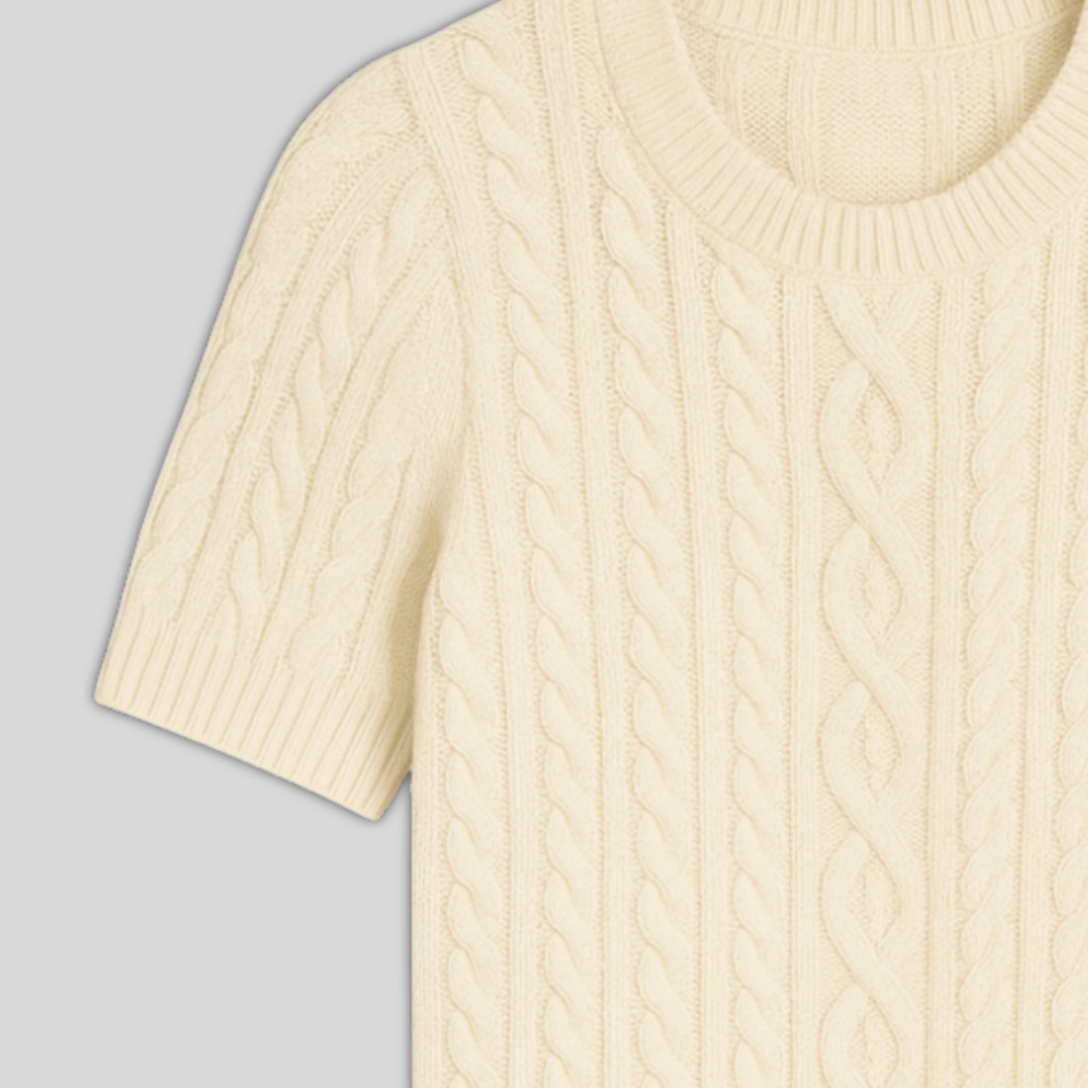 Cable Knit T Shirt