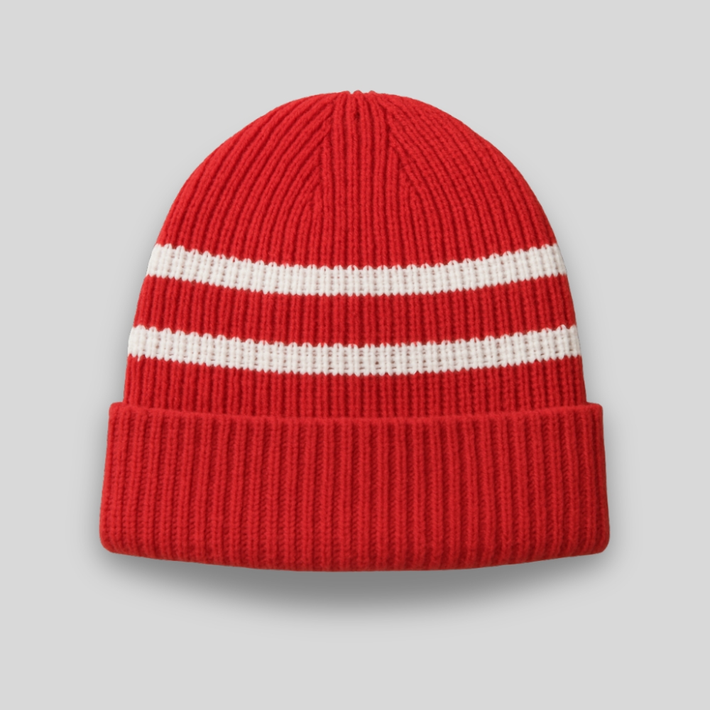 Striped Knit Beanie