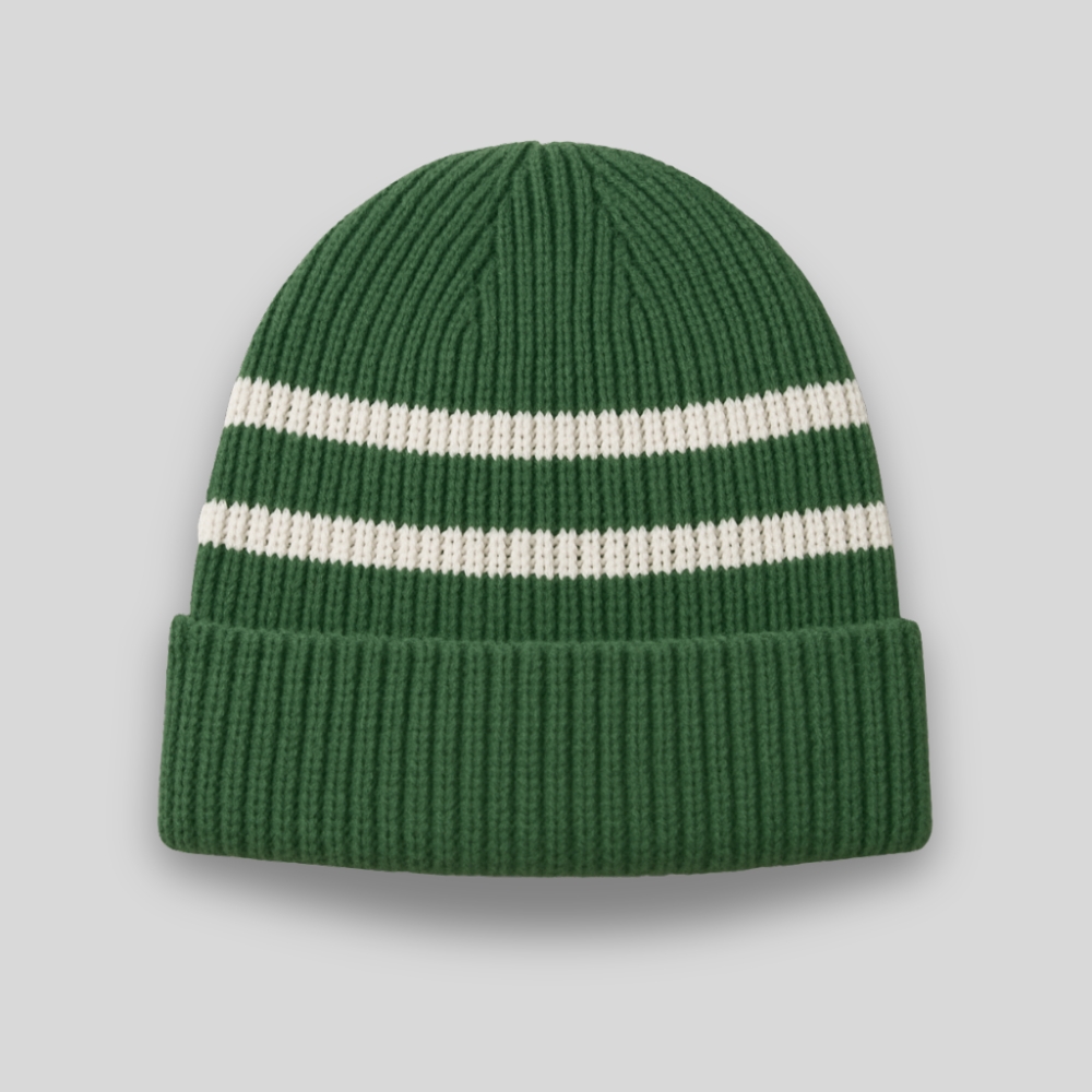 Striped Knit Beanie